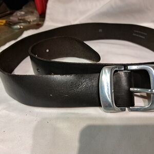 Men's Black Leather Belt